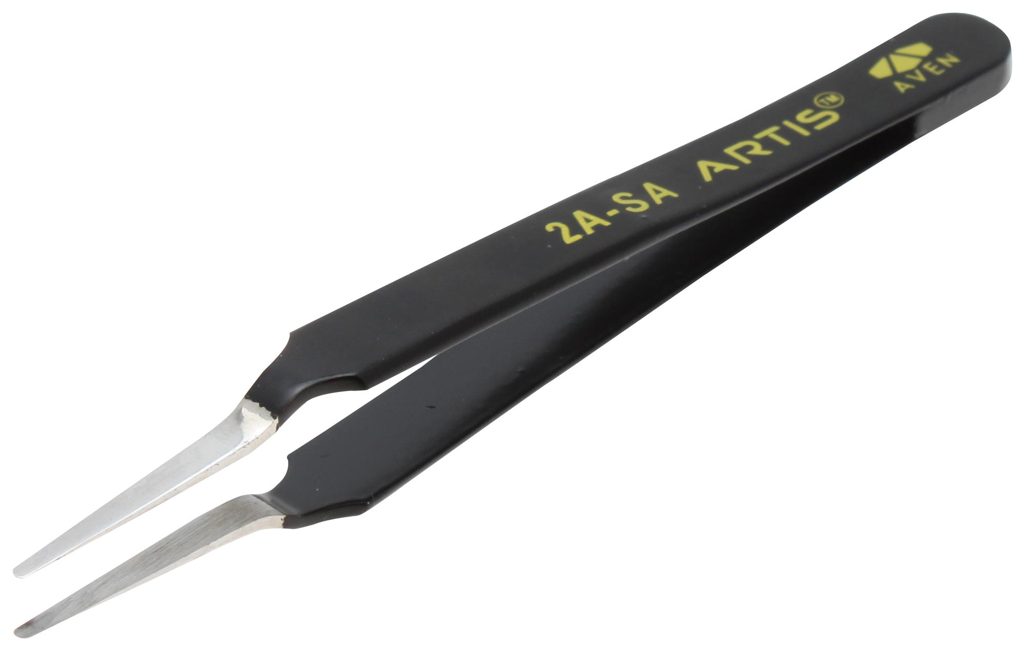 Aven 18049Ars Flat Tweezer, 115mm, Stainless Steel