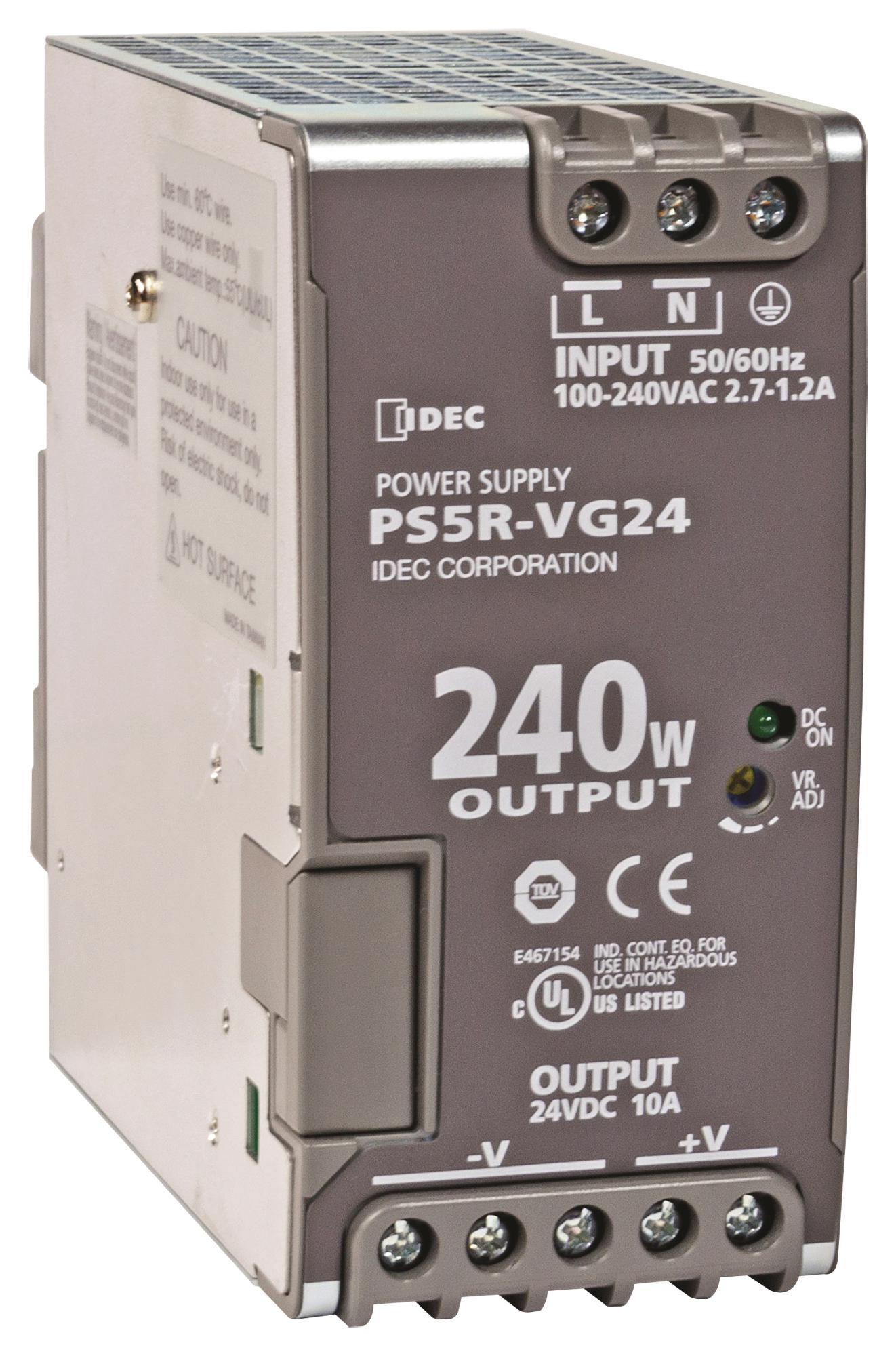 IDEC Ps5R-Vg24. Power Supply, Ac-Dc, 24V, 10A