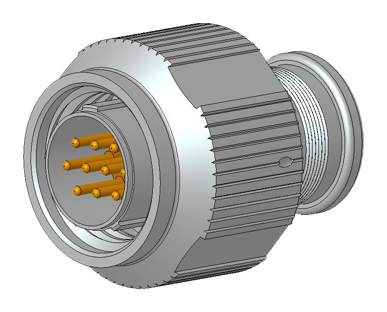 Amphenol Aerospace 2M801-036-16M10-26Pa Circular Connector, Plug, 26Pos, Cable