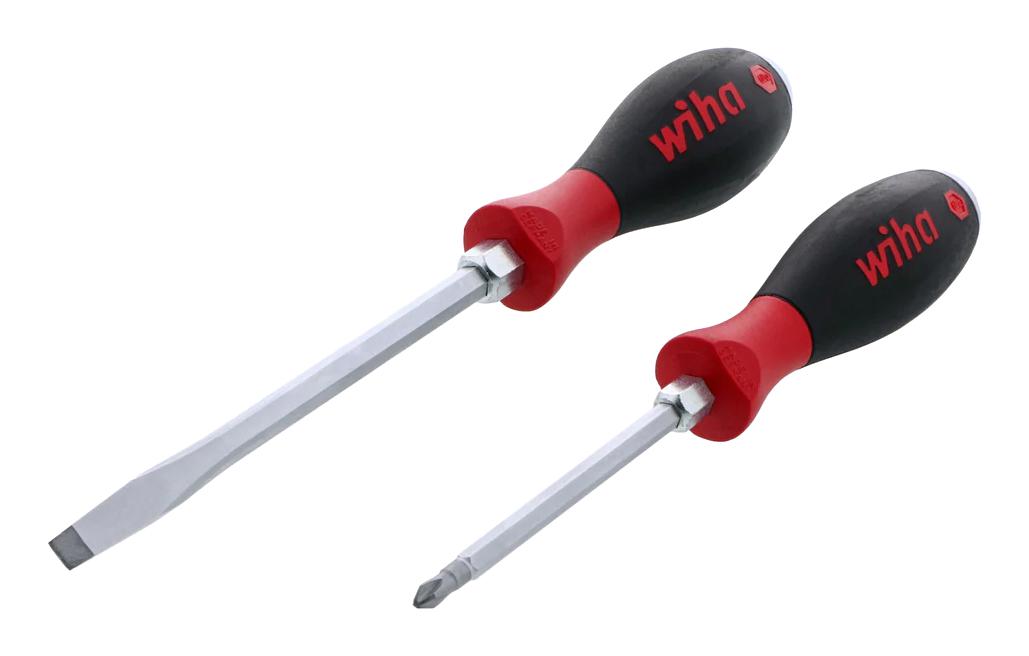 Wiha 53082 Screwdriver Set, Hd Slotted/philips, 2Pc