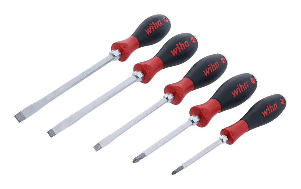 Wiha 53095 Screwdriver Set, Hd Slotted/philips, 5Pc