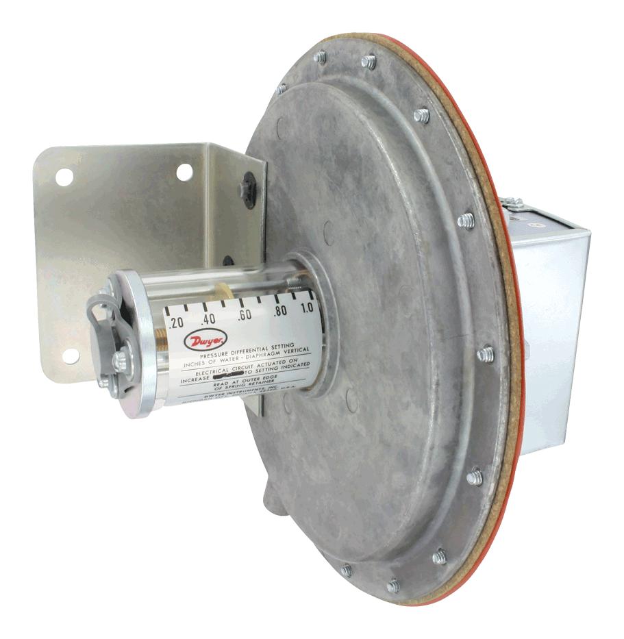 Dwyer 1638-0. Pressure Switch, 0.25Psi, 1/8 Fnpt