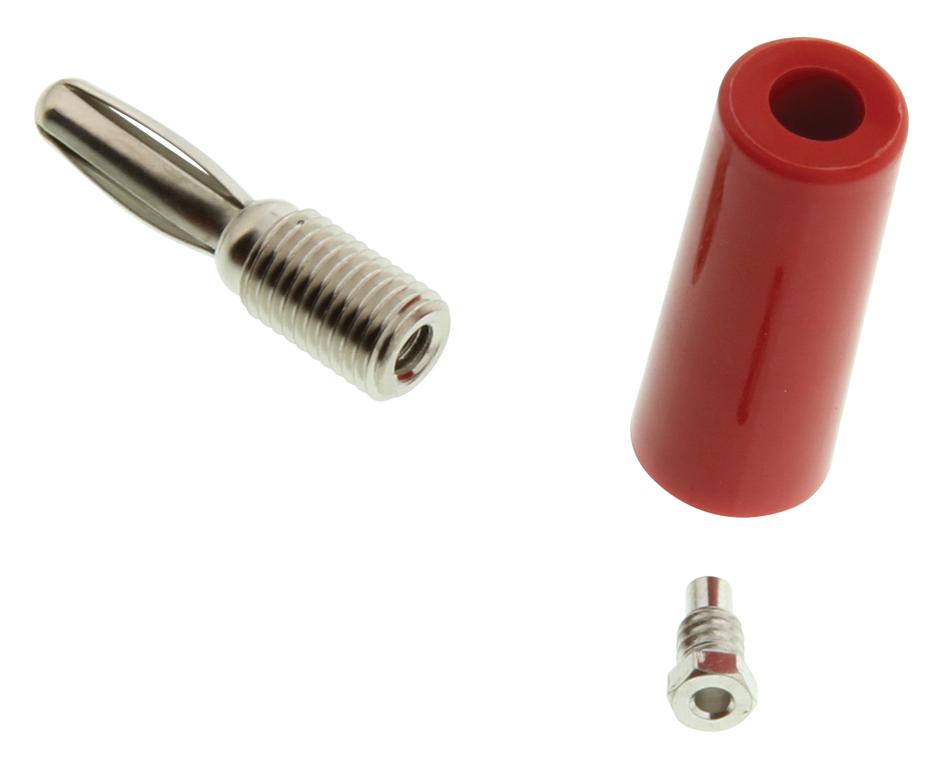 Abbatron Hh Smith 211-102 Banana Plug, 15A, Stud, Red