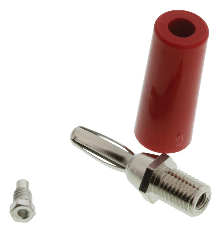 Abbatron Hh Smith 212-102 Banana Plug, 15A, Stud, Red