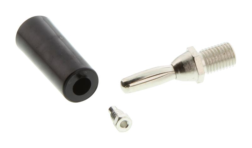 Abbatron Hh Smith 212-103 Banana Plug, 15A, Stud, Black