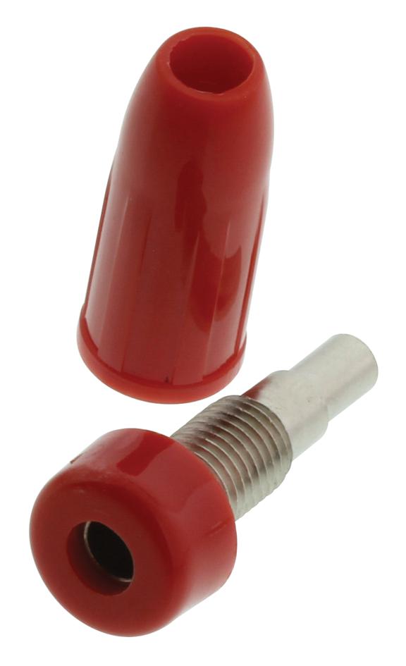 Abbatron Hh Smith 251-102 Banana Jack, 15A, Crimp/solder, Red