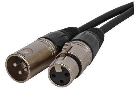 Multicomp Pro 555-11900 Cable, 3 Pos Xlr Plug-Jack, 3Ft, Black