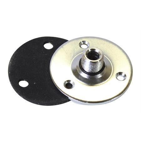 Stellar Labs 35-7001 Microphone Mounting Flange - 5/8 X 27 Tpi - Silver