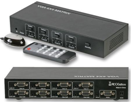 Multicomp Pro 83-13347 Vga + Audio 4X4 Matrix Switcher