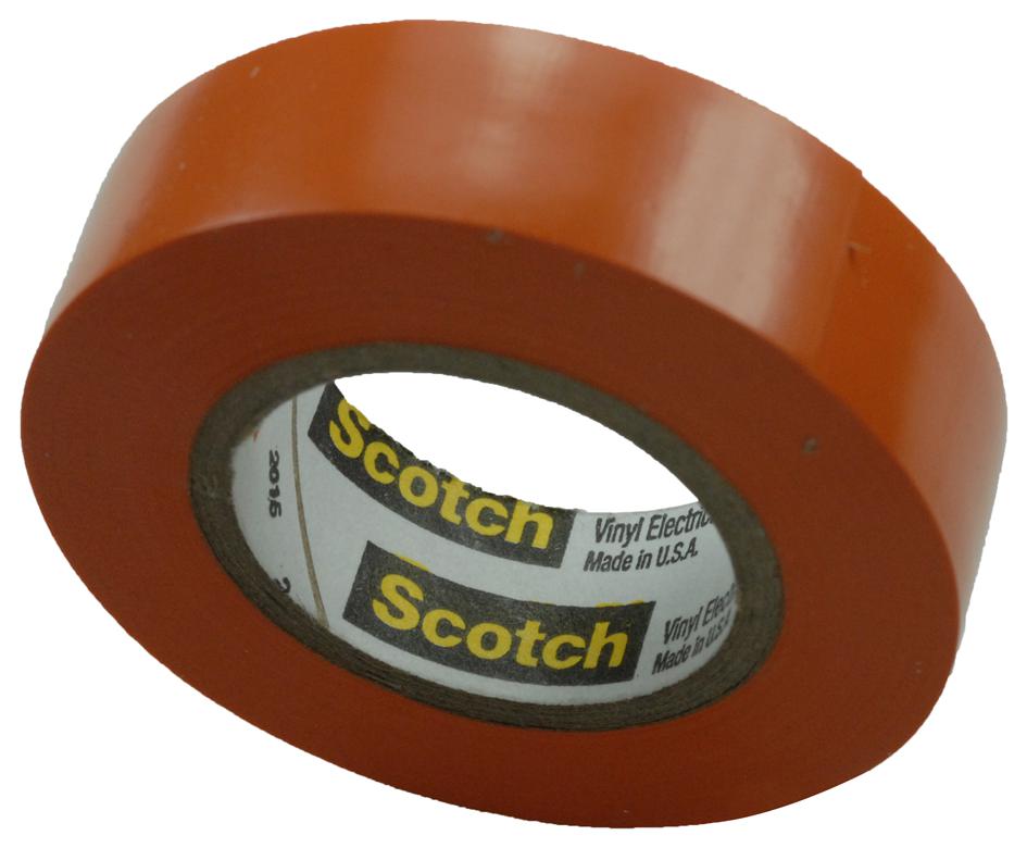 3M 35 Orange (1/2X20Ft) Tape, Insulation, Pvc, Orange 0.5Inx20Ft