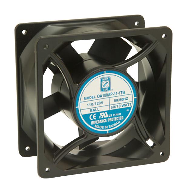 Orion Fans Oa180Ap-11-1Tb. Axial Fan, Ball, 375Cfm, 62Db, 70W, 115V