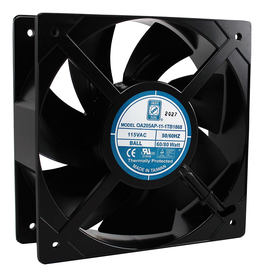 Orion Fans Oa205Ap-11-1Tb1868 Axial Fan, Ball, 590Cfm, 67Db, 80W, 115V