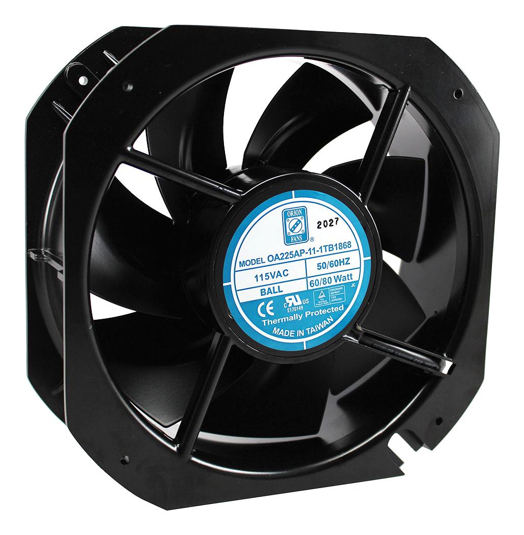 Orion Fans Oa225Ap-11-1Tb1868 Axial Fan, Ball, 620Cfm, 66Db, 80W, 115V