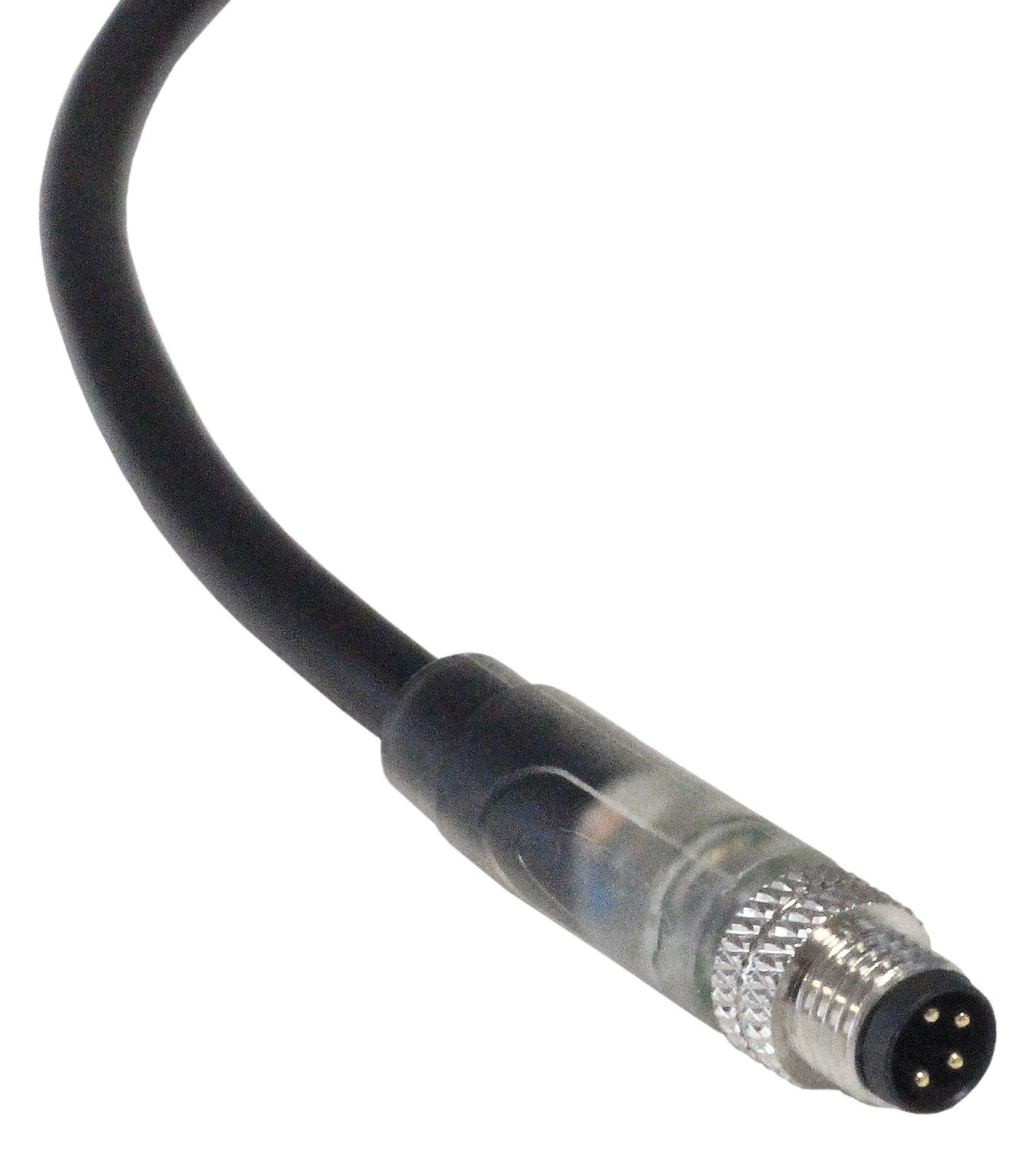 Bulgin Pxppnp08Fim04Acl030Pvc. Sensor Cord, 4P M8 Plug-Free End, 9.8Ft