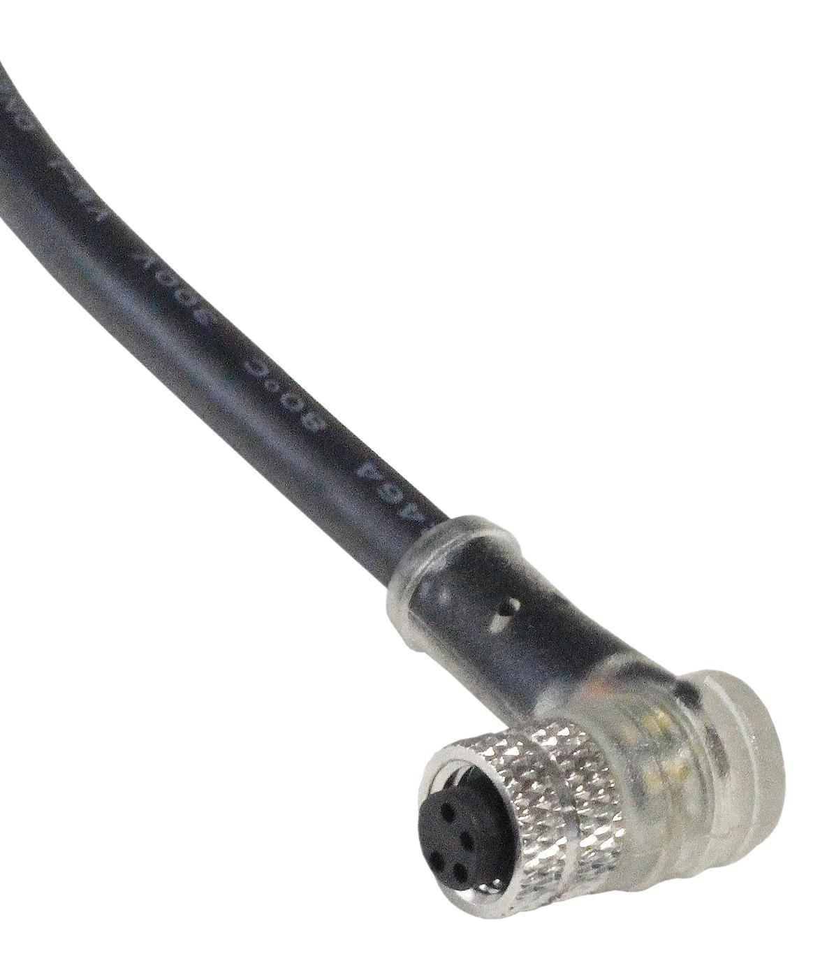 Bulgin Pxppnp08Raf04Acl030Pvc. Sensor Cord, 4P M8 Rcpt-Free End, 9.8Ft