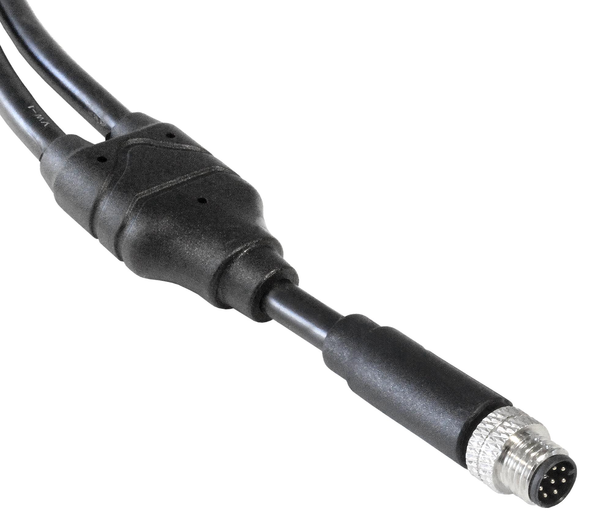 Bulgin Pxppvc08Fim08Ayt010Pvc. Sensor Cord, 8P M8 Plug-Free End, 3.3Ft