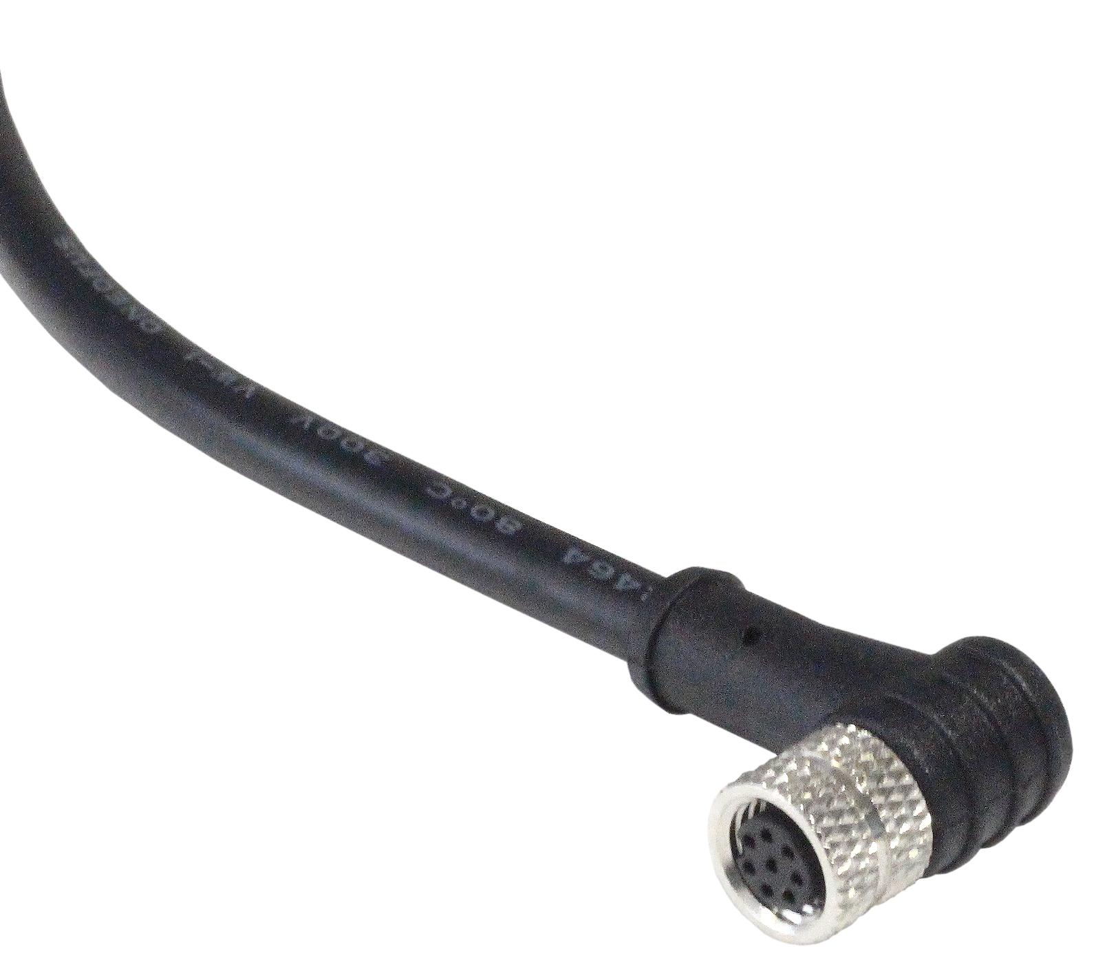 Bulgin Pxppvc08Raf08Acl010Pvc. Sensor Cord, 8P M8 Rcpt-Free End, 3.3Ft