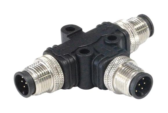 Bulgin Pxppvc08Tsmm04Afiifi. Sensor Splitter, 4P M8 Plug-2 X M8 Plug