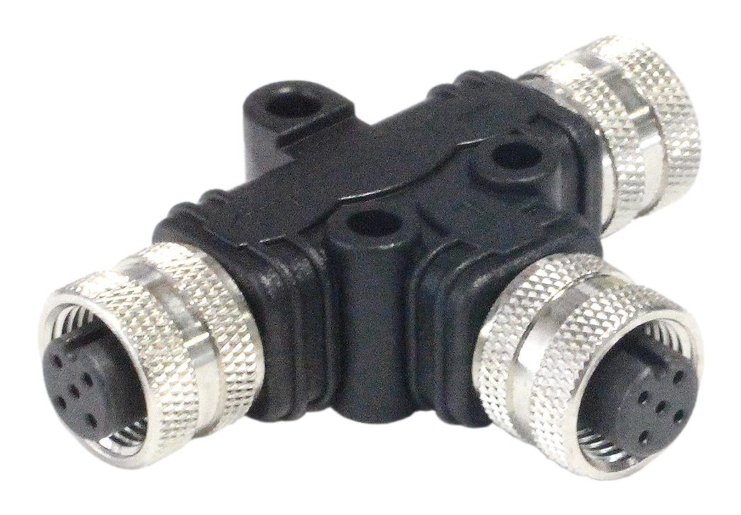 Bulgin Pxppvc12Tsff05Afbbfb. Sensor Splitter, 5P M12 Rcpt-2Xm12 Rcpt