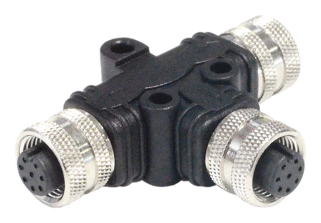 Bulgin Pxppvc12Tsff08Afbbfb. Sensor Splitter, 8P M12 Rcpt-2Xm12 Rcpt