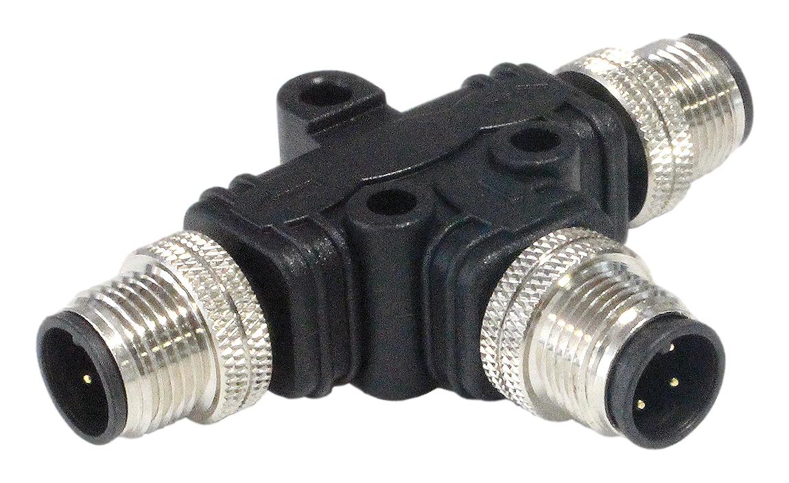 Bulgin Pxppvc12Tsmm04Afiifi. Sensor Splitter, 4P M12 Plug-2Xm12 Plug