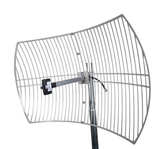 L-Com Hg2424Eg-1-Nm Antenna, 2.4Ghz-2.5Ghz, Grid