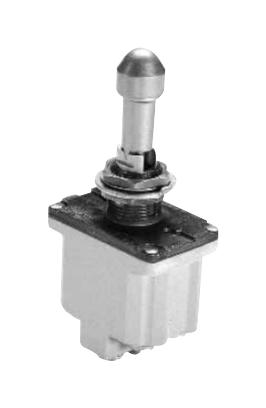 Safran Power 8504K48 Toggle Switch, 2Pole, 20A, 28Vdc, Screw