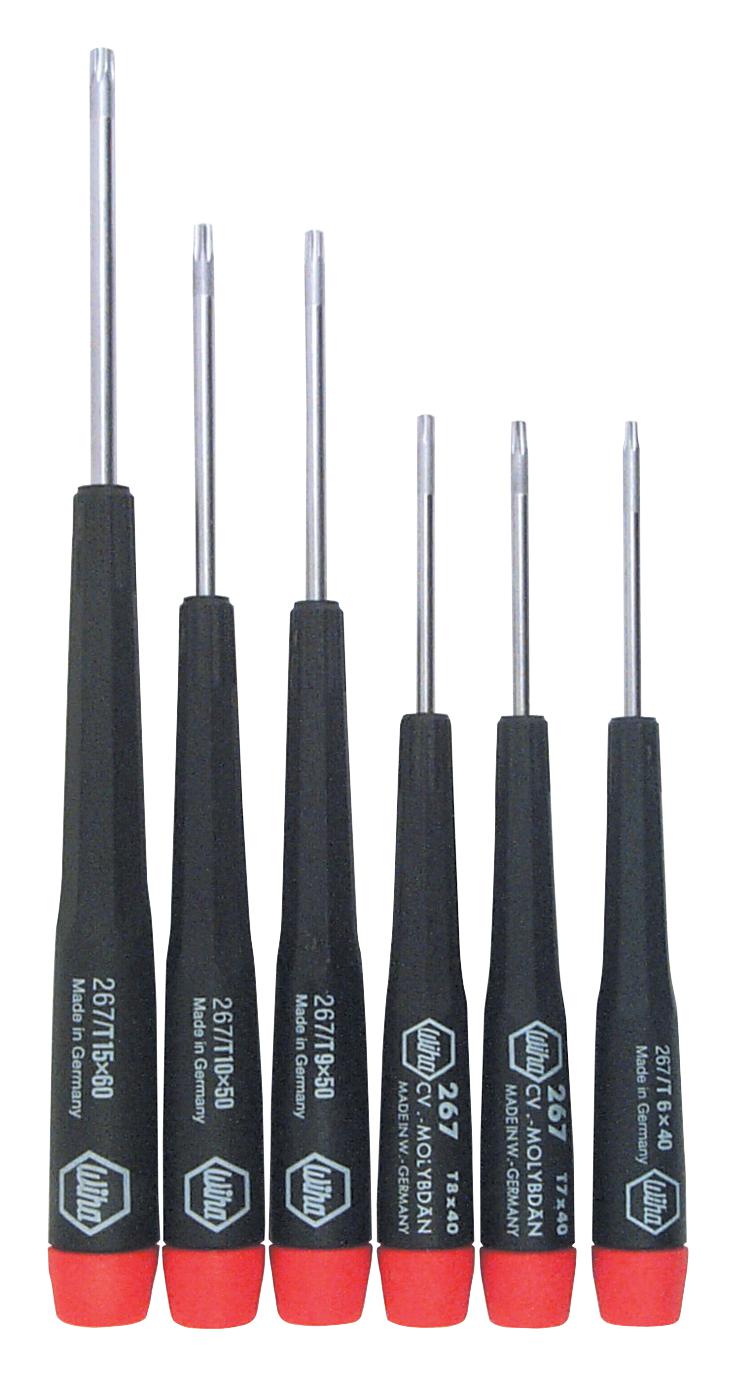 Wiha 26790. 6 Piece Precision-Series Torx Screwdriver Set