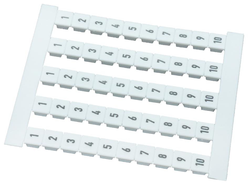 Weidmuller 0460660001 Terminal Marker, 1-10, 5mm