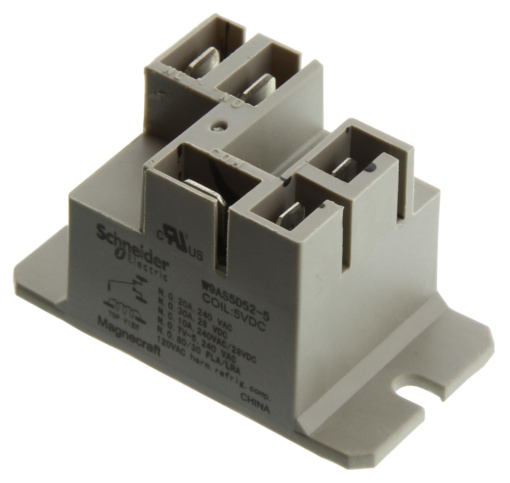 Schneider Electric/legacy Relay 9As5D52-5 Relay, Spdt, 240Vac, 28Vdc, 30A