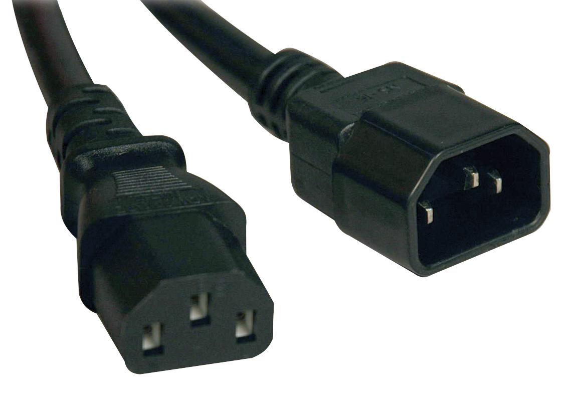 Eaton Tripp Lite P005-18N Power Cord, Iec C14/iec C13, 1.5Ft, 15A