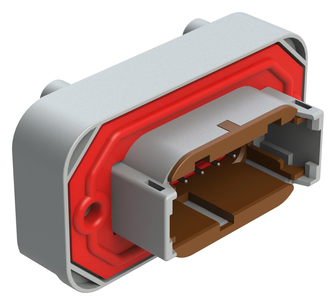 Amphenol Sine/tuchel Atm15-12Pd-Bm03 Automotive Connector, 12Pos, Rcpt, 7.5A, 250V