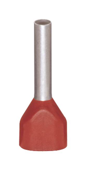 WAGO 216-542 Terminal, Wire Ferrule, 18Awg, Red