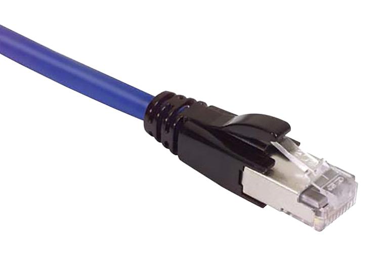 L-Com Trd695Apblu-10 Patch Cord, Rj45 Plug-Plug, 10Ft, Blu