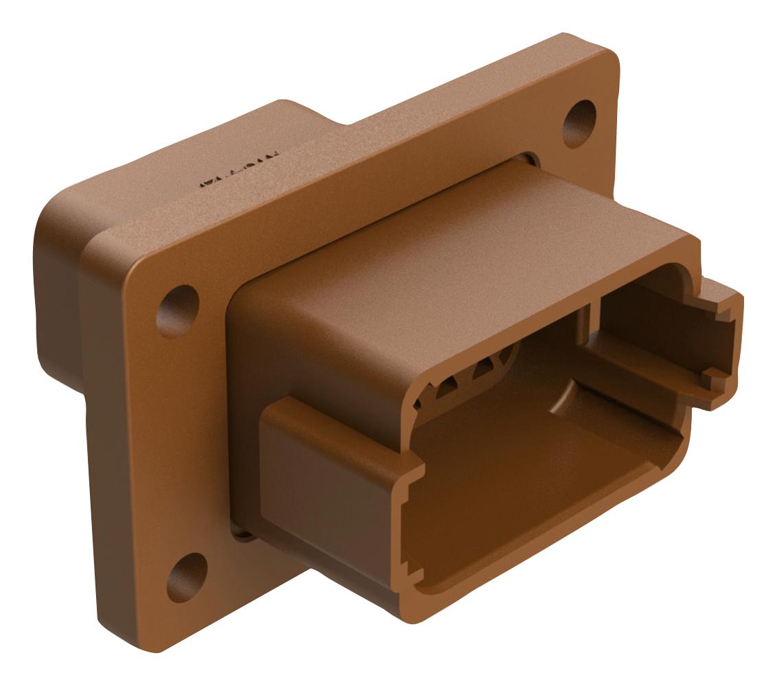 Amphenol Sine/tuchel At04-12Pd-L012 Housing, Rcpt, 12Pos, Plastic, Brown