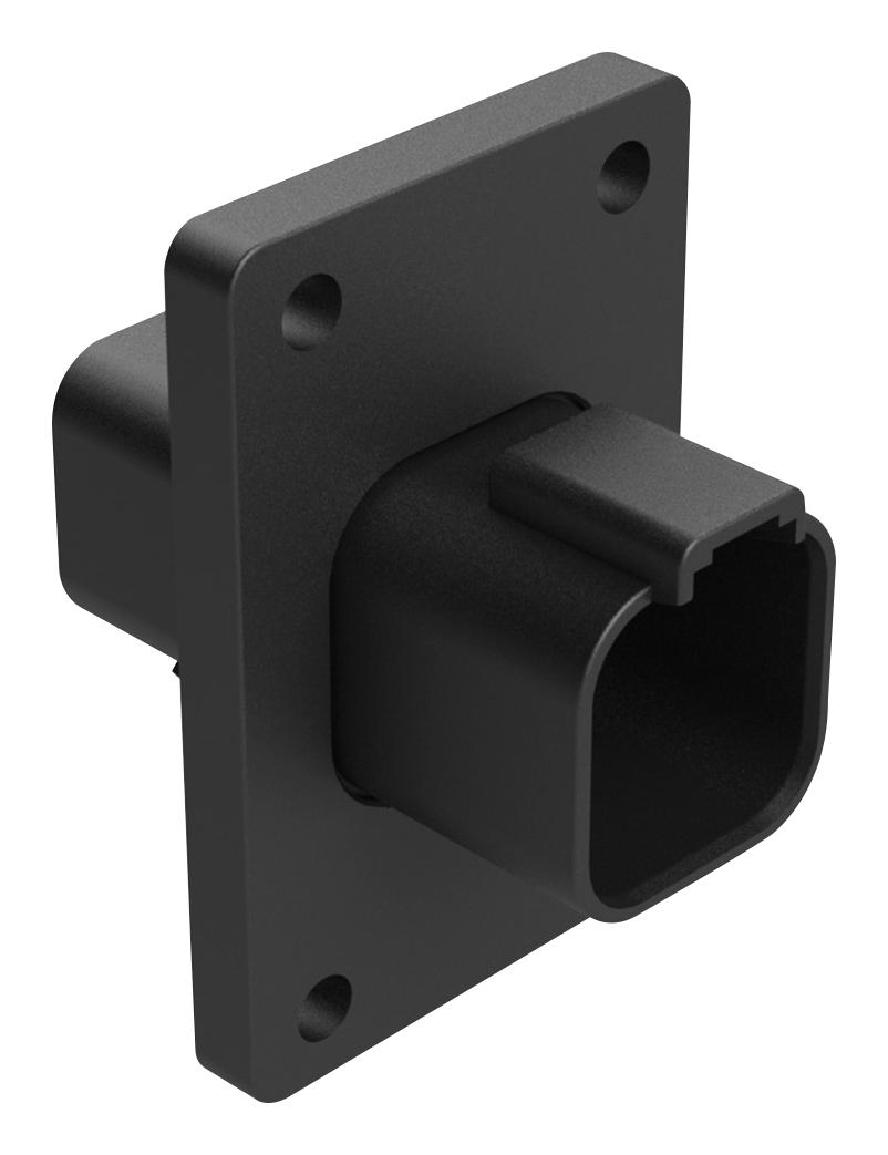 Amphenol Sine/tuchel At04-6P-Cl06 Housing, Rcpt, 6Pos, Plastic, Black