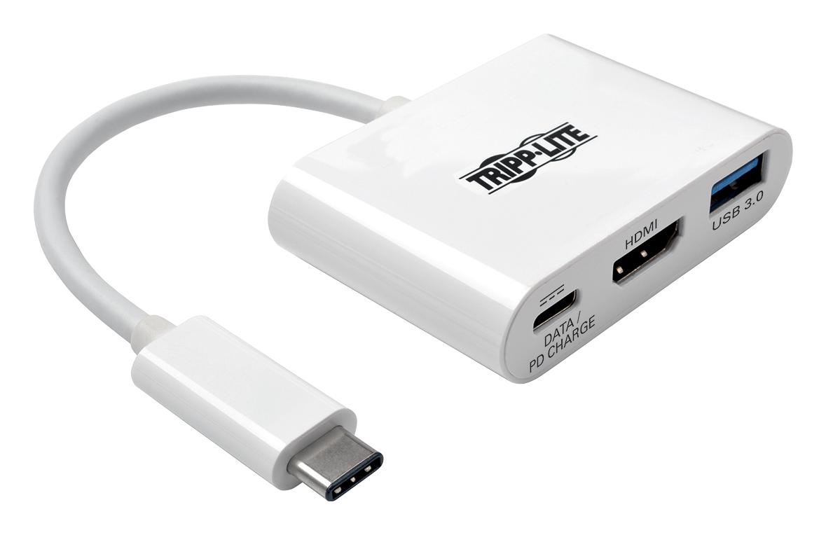 Eaton Tripp Lite U444-06N-H4U-C Usb-C To Hdmi Adapter W/ Usb Hub Usb Charging Usb 3.1 To Hdmi 4K 98Y4427