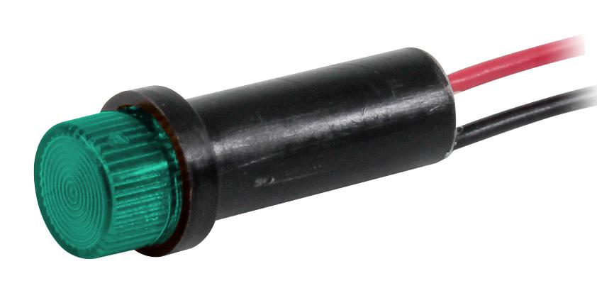 VCC (Visual Communications Company) 41W-Nkg12H-Cg0 Pmi .250 Led 12V Wire Clear Green