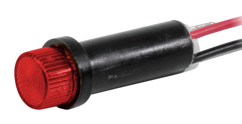 VCC (Visual Communications Company) 41W-Nkr120-Cr0 Pmi .250 Led 120V Wire Clear Red 99Ac1905