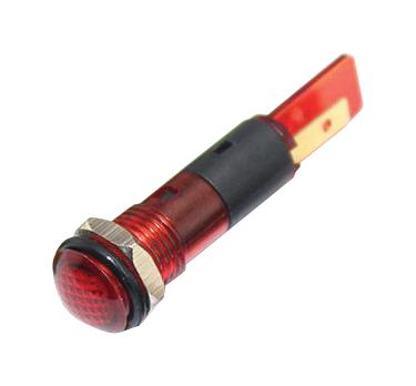 Mallory Fl1P-8Nj-1-R2V Led Red 8mm Nut 2Vac/dc Stk Â£ 99Ac2636