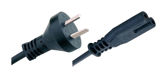 Mega Electronics 197-81-2 Power Cord, Iram 2073 Plug-320 C7, 6.6Ft