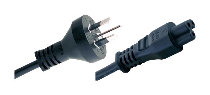 Mega Electronics 198-C5 Power Cord, As/nzs 3112-60320 C5, 5.9Ft