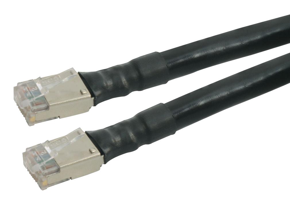 L-Com Trd695Aods-250 Cat6A Shielded Outdoor Patch Cable, Rj45