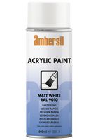 AMBERSIL ACRYLIC PAINT, WHITE RAL 9010, 400ML