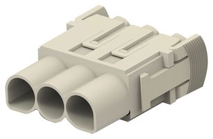 TE Connectivity Module Insert, 3 Way, 1.2A, Female, HMN-D3, Panel Mount, 30 V