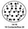 ITT CANNON KPT06B14-18PY