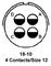 AMPHENOL INDUSTRIAL MS3101F18-10S