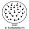 ITT CANNON KPT06F22-21PW