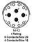 AMPHENOL INDUSTRIAL MS3112E14-12S W/P CAP