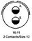 AMPHENOL INDUSTRIAL MS3106R16-11PY